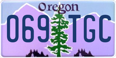 OR license plate 069TGC