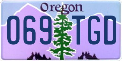 OR license plate 069TGD