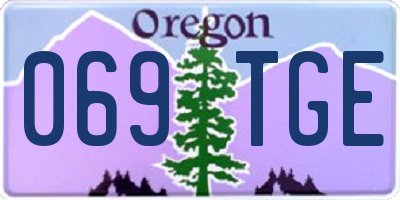 OR license plate 069TGE