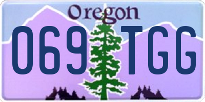 OR license plate 069TGG