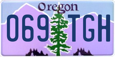OR license plate 069TGH