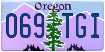 OR license plate 069TGI