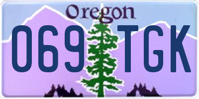 OR license plate 069TGK