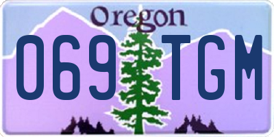 OR license plate 069TGM