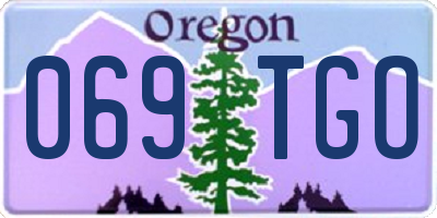 OR license plate 069TGO
