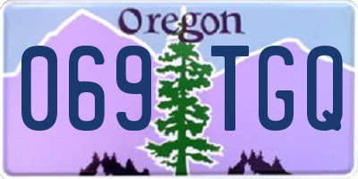 OR license plate 069TGQ