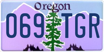 OR license plate 069TGR