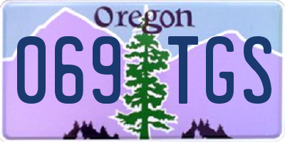 OR license plate 069TGS