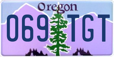 OR license plate 069TGT