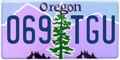 OR license plate 069TGU
