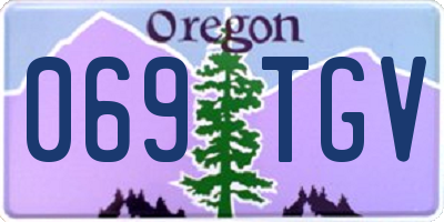 OR license plate 069TGV