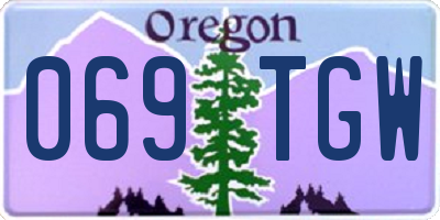 OR license plate 069TGW