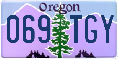 OR license plate 069TGY
