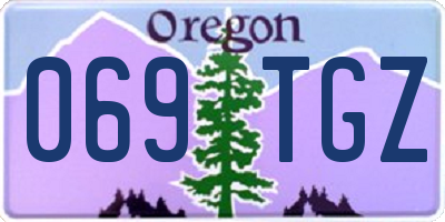OR license plate 069TGZ