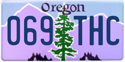 OR license plate 069THC