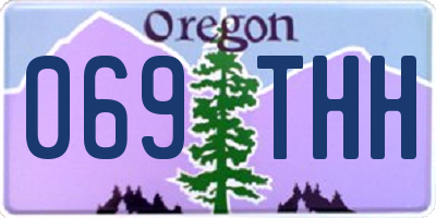 OR license plate 069THH