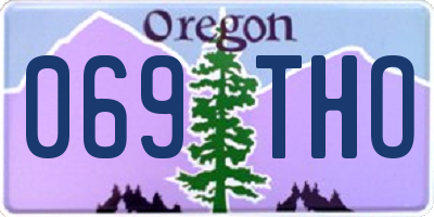 OR license plate 069THO