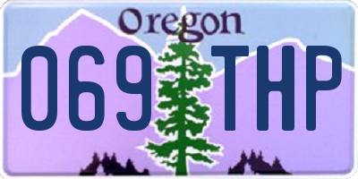 OR license plate 069THP