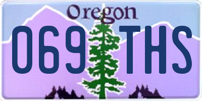 OR license plate 069THS