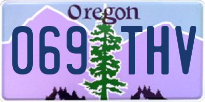 OR license plate 069THV