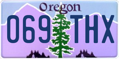 OR license plate 069THX