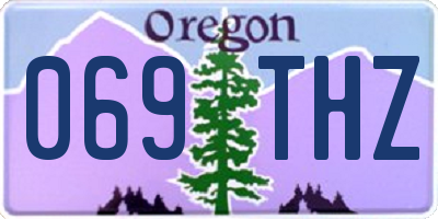 OR license plate 069THZ
