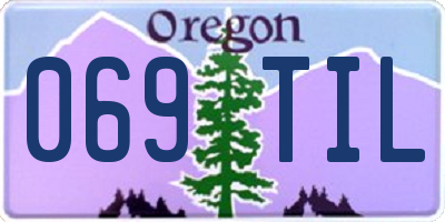 OR license plate 069TIL