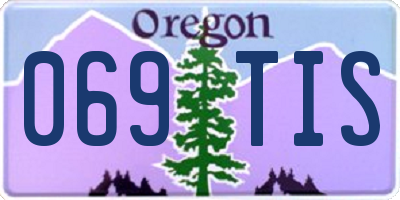 OR license plate 069TIS