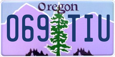 OR license plate 069TIU