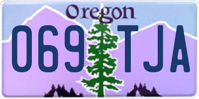 OR license plate 069TJA