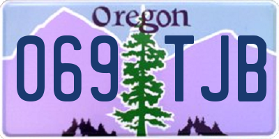 OR license plate 069TJB