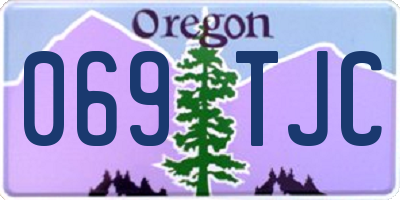 OR license plate 069TJC