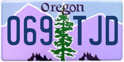 OR license plate 069TJD
