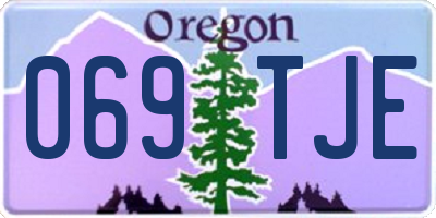 OR license plate 069TJE