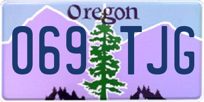 OR license plate 069TJG
