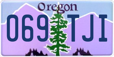 OR license plate 069TJI