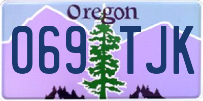 OR license plate 069TJK