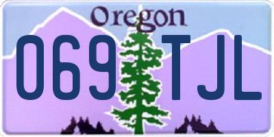 OR license plate 069TJL