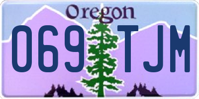 OR license plate 069TJM