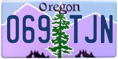 OR license plate 069TJN