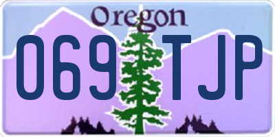 OR license plate 069TJP