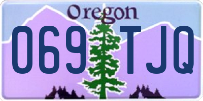 OR license plate 069TJQ