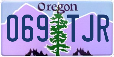 OR license plate 069TJR