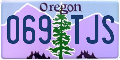 OR license plate 069TJS