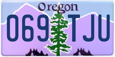OR license plate 069TJU