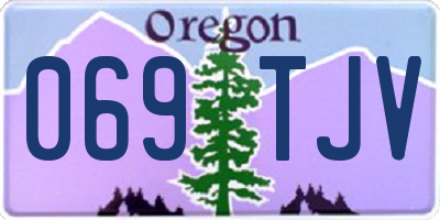 OR license plate 069TJV