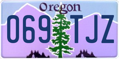 OR license plate 069TJZ
