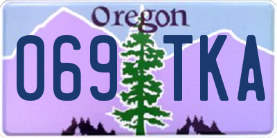 OR license plate 069TKA
