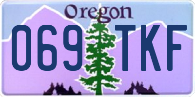 OR license plate 069TKF