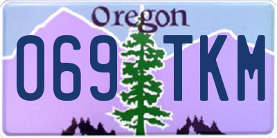 OR license plate 069TKM